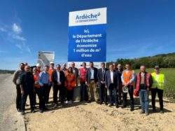 Inauguration du réseau d'irrigation de Chomérac