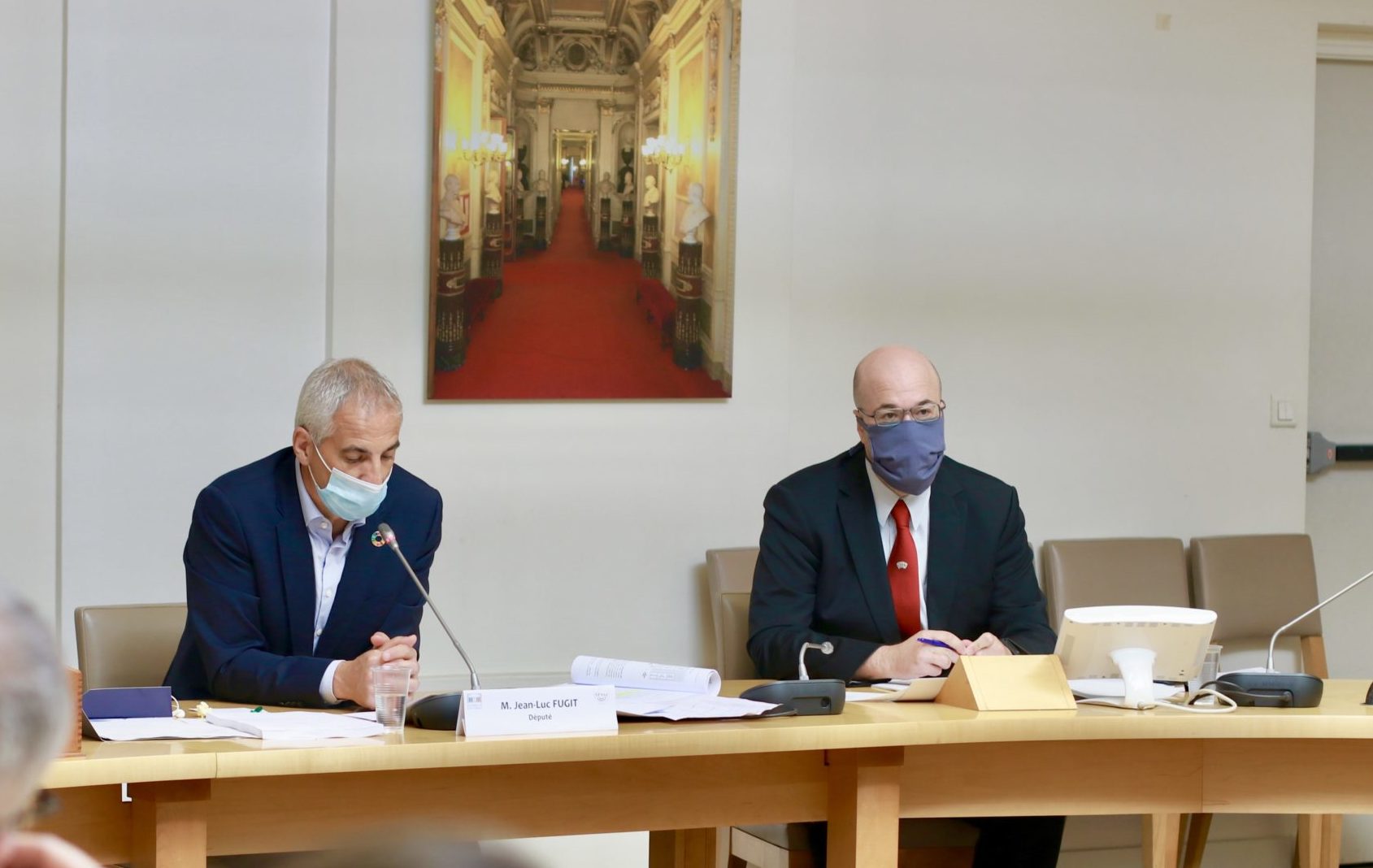 Jean Luc Fugit, député, et Roland Courteau, sénateur