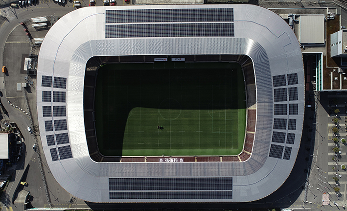 La centrale solaire participative du Stade de Genève inaugurée
