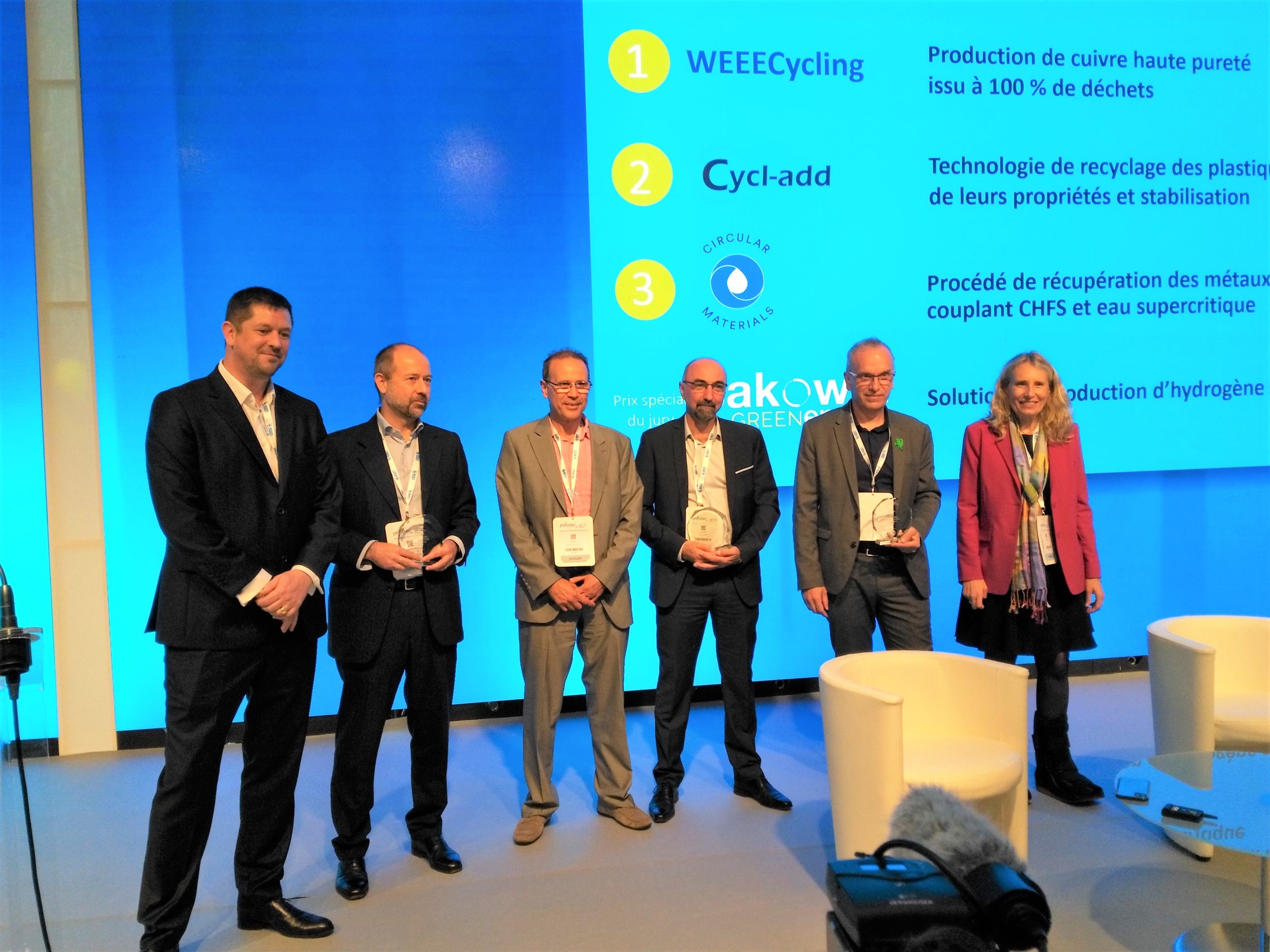 Pollutec Innovation Awards : 3 lauréats et un coup de cœur