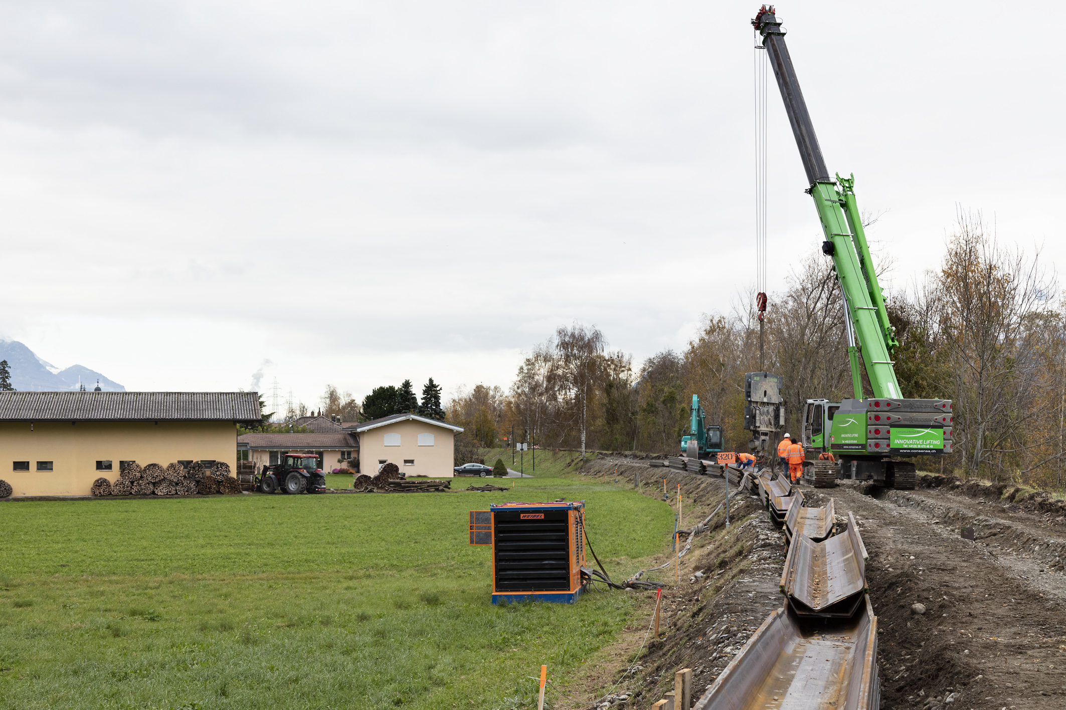 Correction du Rhône dans le Valais : trois chantiers de sécurisation