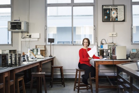 Rajaa Cherkaoui El Moursli , physicienne et militante de la science au Maroc ( photo B. Lacombe)