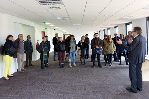 Michel PAYEN Résponsable de la plate forme, présente AXEL One ( photo Roland Huin IESF)