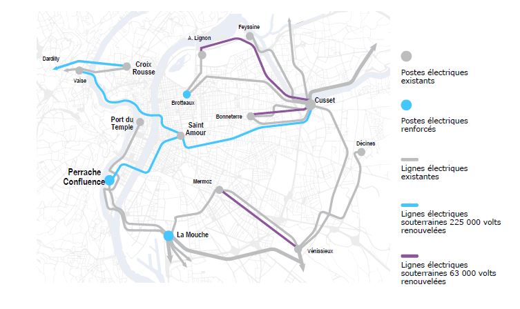 RTE achève la modernisation du réseau d’alimentation électrique de la Métropole de Lyon