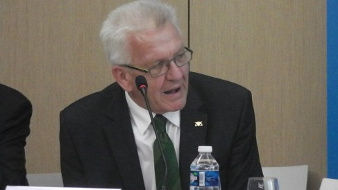 Winfried Kretschmann, Ministre-Président du Bade-Wurttemberg, région " moteur de l'Europe" est convaincu que la lutte contre le changement climatique est bonne pour une nouveau modèle de développement ( Enviscope.com)