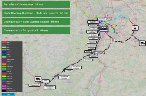 Le projet proposé par SUPRAWAYS permettrait selon l'entreprise de compléter efficacement les liaisons entre Saint-Etienne et Lyon ( photo Supraways)