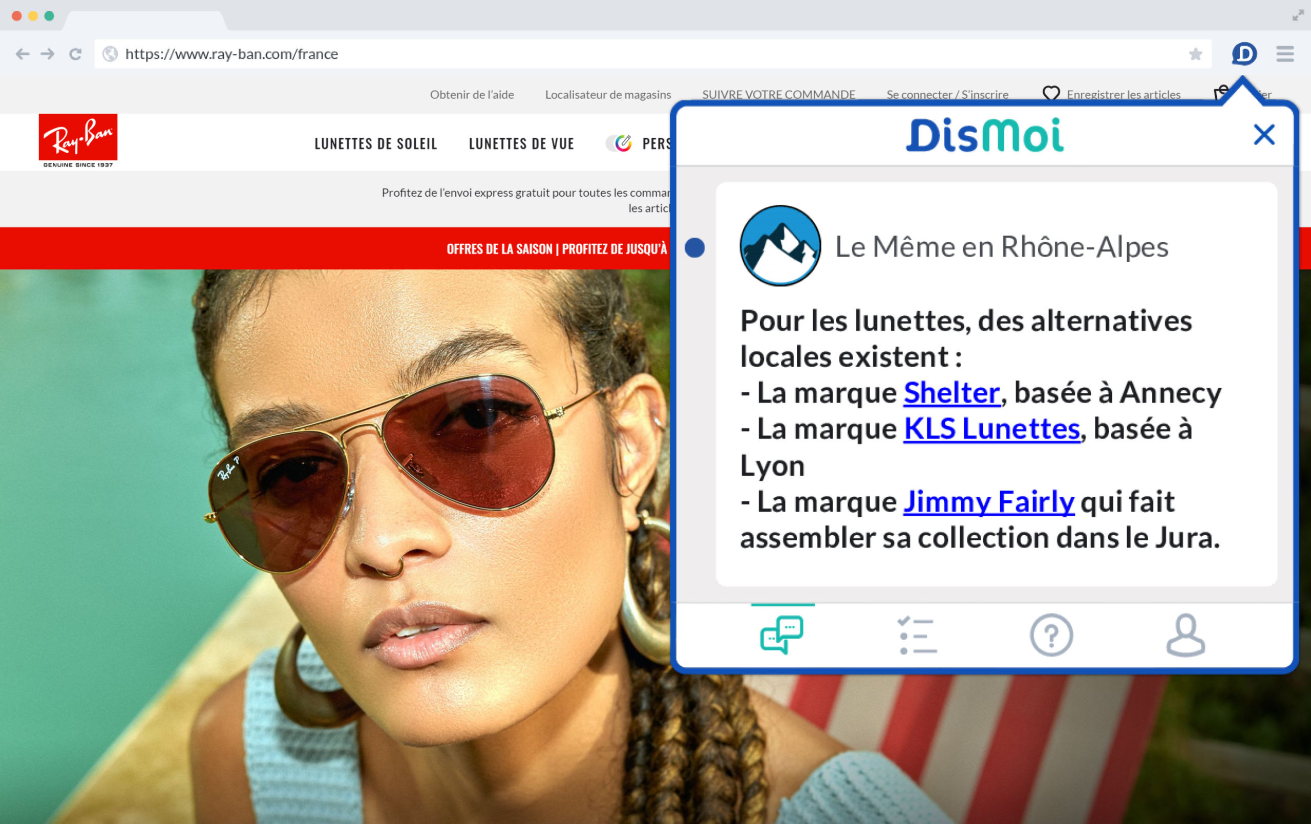 “Le Même en Rhône-Alpes” affiche des alternatives en circuit court aux produits consultés sur internet