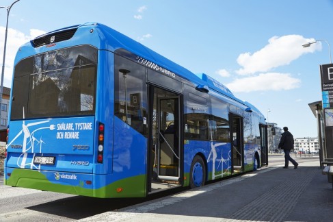 L'électricité, énergie du futur même pour les bus ( photo Volvo)