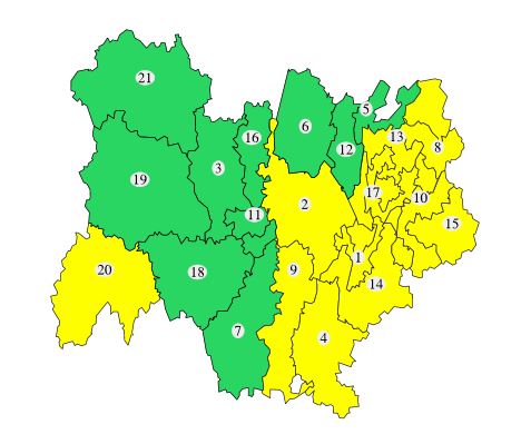 Air : vigilance jaune à l’est et dans le Cantal