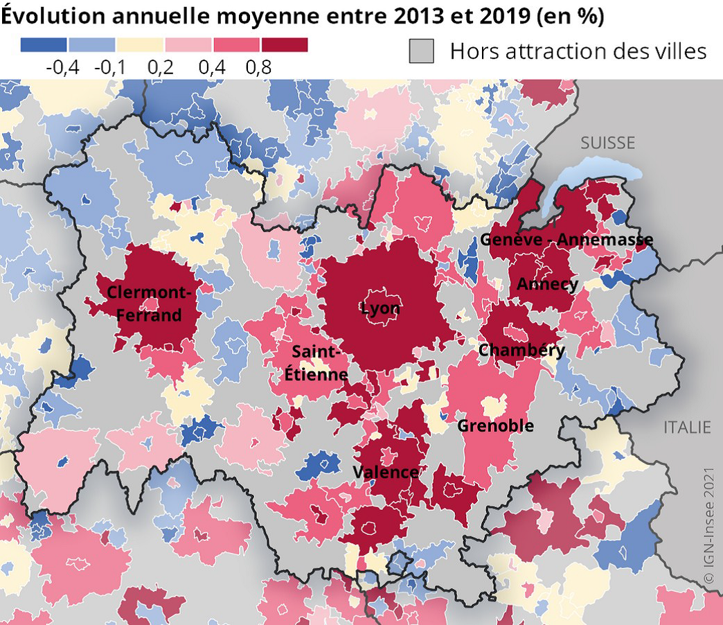 Auvergne-Rhône-Alpes a franchi la barre des 8 millions d’habitants au 1er janvier 2019