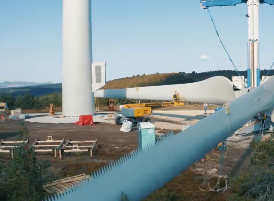 Le repowering du parc éolien de Cham Longe en voie d’achèvement