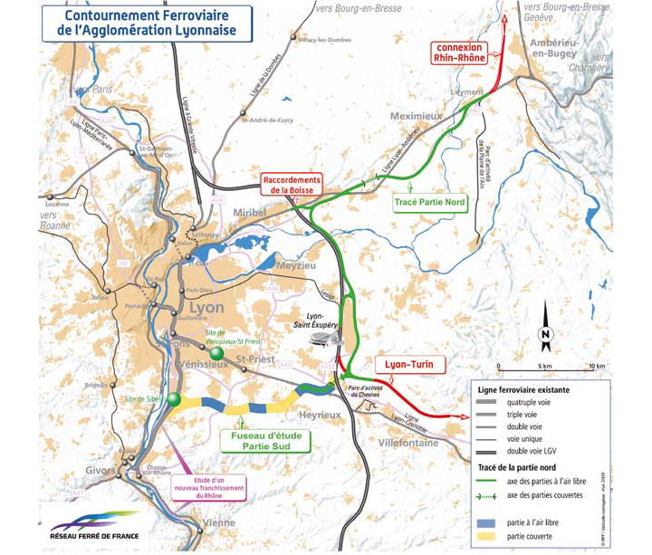 Le retour du Contournement Ferroviaire de l’Agglomération de Lyon (CFAL)