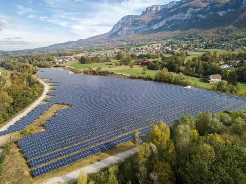 Inauguration de Merysol, première centrale solaire au sol de Savoie