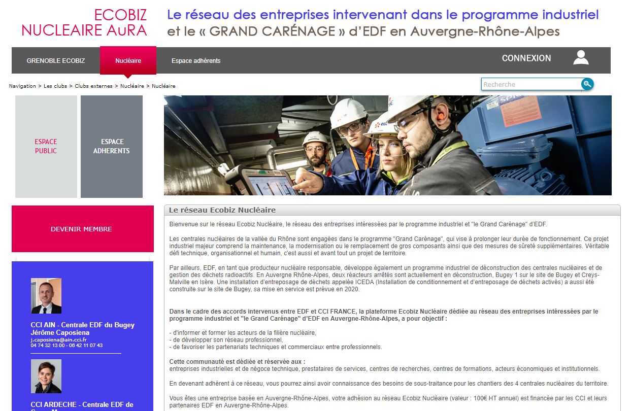 Le site Ecobiz Nucléaire facilite l’accès des sous-traitants aux marchés d’EDF