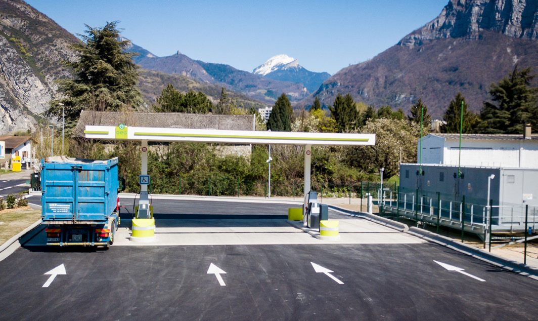 Nouvelle station GNV et bioGNV à Saint-Egrève