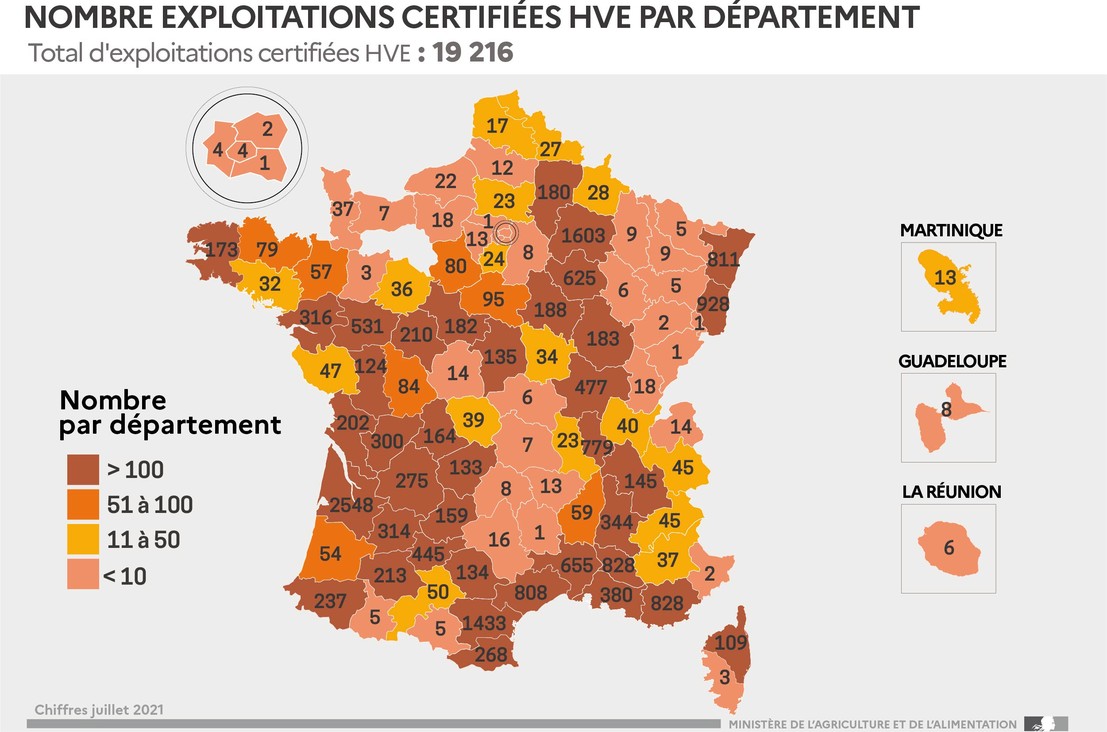 1483 exploitations agricoles certifiées « Haute Valeur Environnementale » en Auvergne-Rhône-Alpes