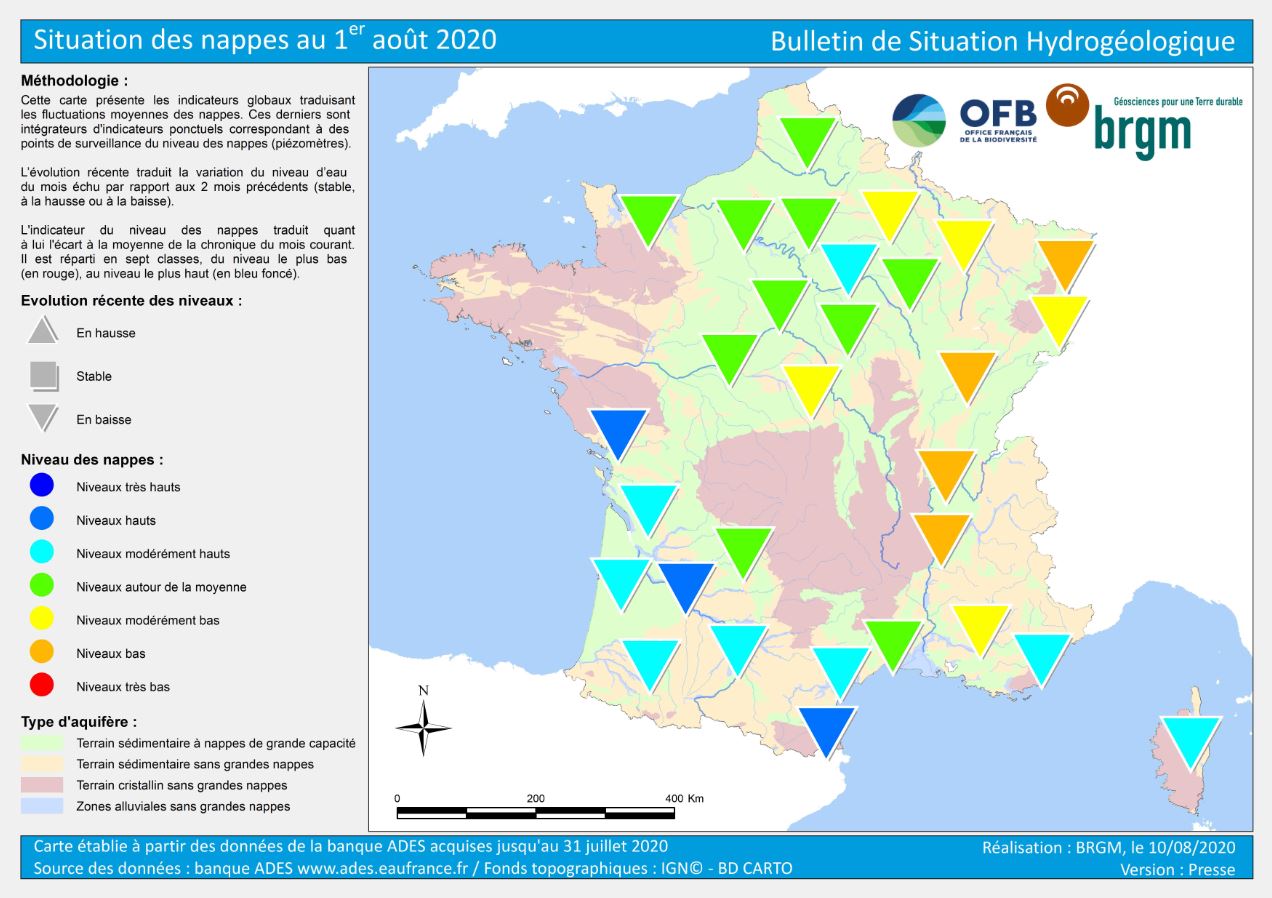 Ressource en eau : la vidange des nappes se poursuit