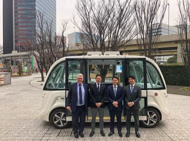 Navya : premier service public de mobilité autonome sur route ouverte au Japon