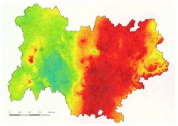 La montagne de plus en plus polluée par l'ozone ( document Atmo AuRA)