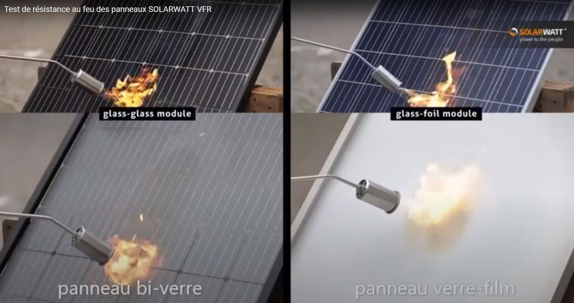 Solarwatt : des panneaux photovoltaïques résistants au feu