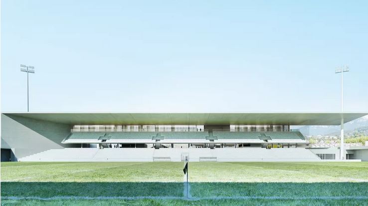 Les eaux pluviales s’infiltrent au stade municipal de Chambéry