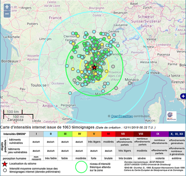 Séisme de magnitude 5,4 dans la Drôme ce lundi matin
