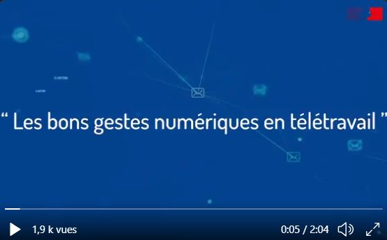 Télétravail : une websérie pour de bonnes pratiques numériques